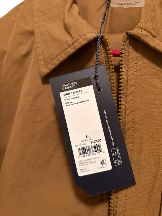 VRST Limitless Canvas Chore Jacket. Size large. New with tags - Picture 4 of 9